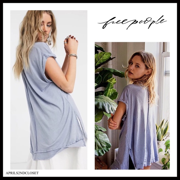 Free People Tops - FREE PEOPLE BOHO FLOWY TUNIC TEE KNIT TOP A2C